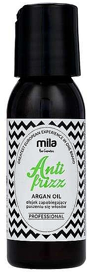 GIFT! Hair Smoothing Oil, against hair loss - Mila Professional Argan Anti Frizz Mask Oil — photo N1