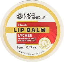 Fragrances, Perfumes, Cosmetics Natural Ayurvedic Lychee Lip Balm with Beeswax & Honey - Khadi Organique Lychee Lip Balm