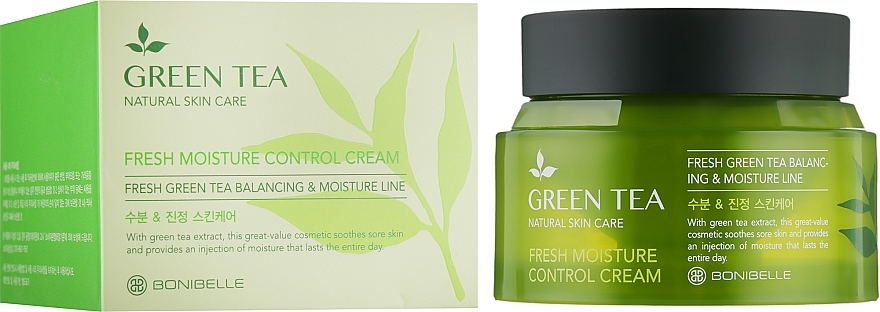 Moisturising Balancing Face Cream with Green Tea Extract - Enough Bonibelle Green Tea Fresh Moisture Control Cream — photo N1