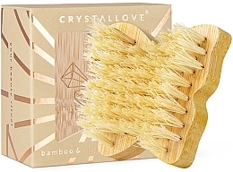 Dry Body Massage Brush - Crystallove Butterfly Travel Size — photo N1