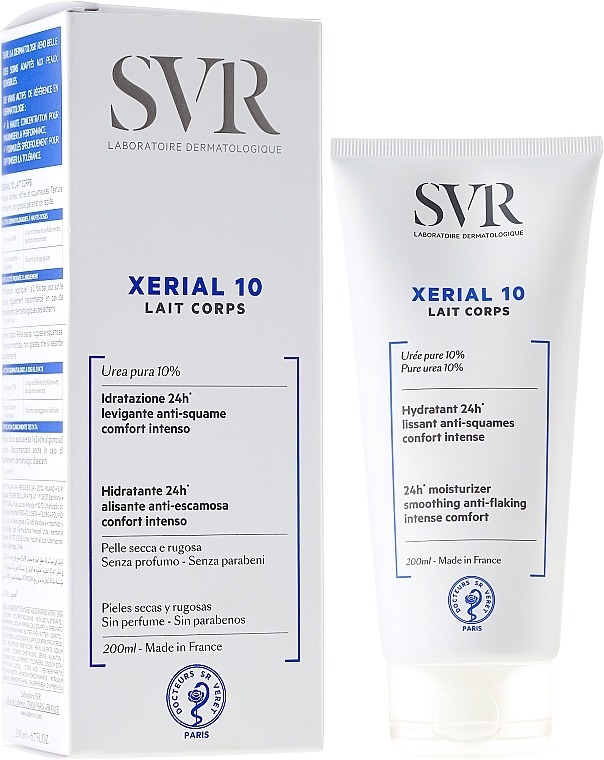 Cosmetic Body Milk "Xerial 10. 24H Moisturizing & Comfort" for Dry Skin - SVR Xerial 10 Lait Corps  — photo N1