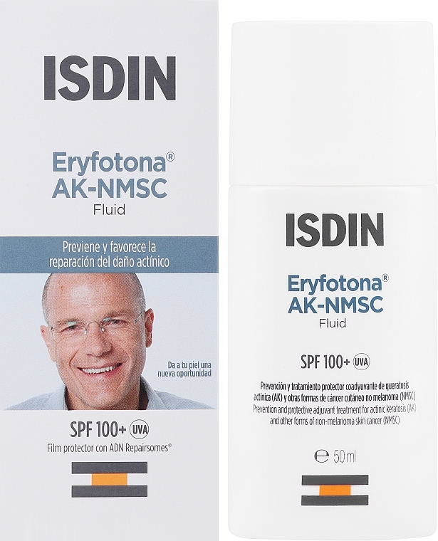 Sun Fluid SPF100 - Isdin Eryfotona AK-NMSC SPF 100+ Fluid — photo N4