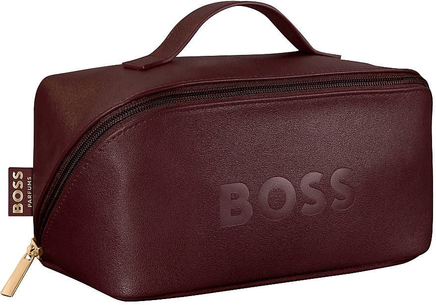 GIFT! Burgundy Cosmetic Bag - Hugo Boss Perfumes — photo N1