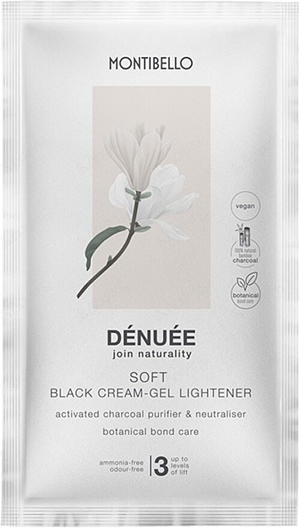 Brightening Cream Gel - Montibello Denuee Soft Black Cream Gel Lightener — photo N2