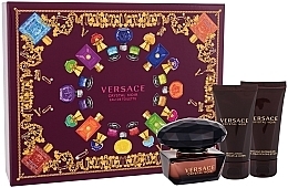 Fragrances, Perfumes, Cosmetics Versace Crystal Noir - Set 2021 (edt/50ml + b/lot/50ml + sh/gel/50ml) 