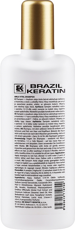 Shampoo - Brazil Keratin Amla Vital Shampoo — photo N2