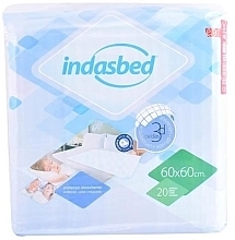 Fragrances, Perfumes, Cosmetics Sanitary Sheets 60x60 cm, 20 pcs. - Indasec Indasbed Absorbent Protector