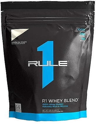 Whey Protein 'Vanilla Ice Cream' - Rule One R1 Whey Blend Vanilla Ice Cream — photo N1