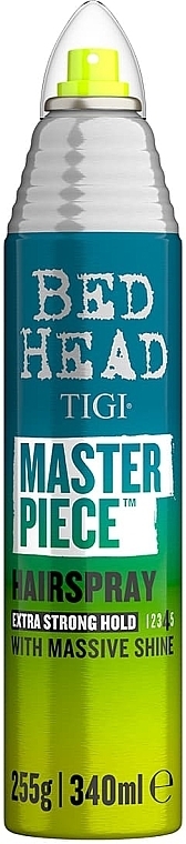 Shine Hair Spray - Tigi Bed Head Masterpiece Hairspray Extra Strong Hold Level 4 — photo N3
