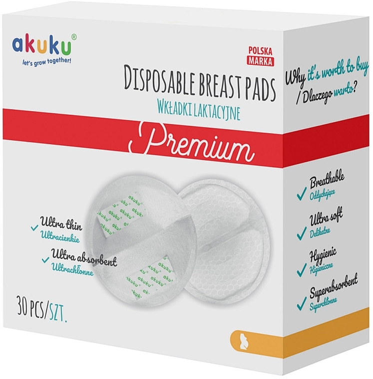 Ultra-Thin Lactation Pads - Akuku Premium Ultra Thin — photo N1