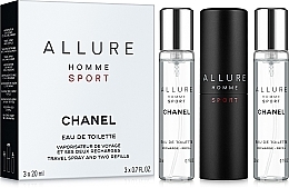 Fragrances, Perfumes, Cosmetics Chanel Allure homme Sport - Set (edt/20ml + refill/2x20ml)