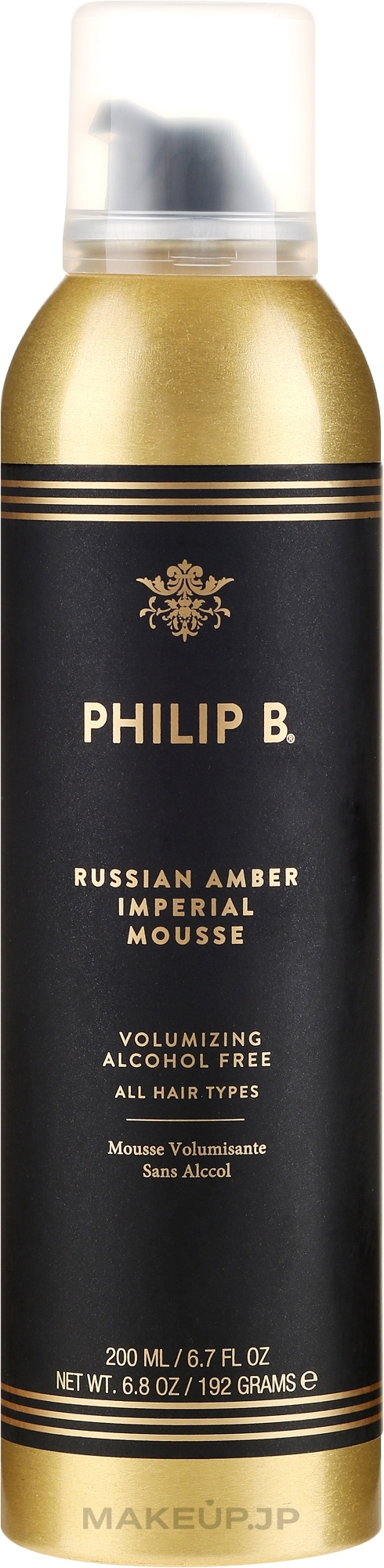 Volume Mousse "Russian Amber" - Philip B Russian Amber Imperial Volumizing Mousse — photo 200 ml