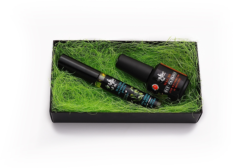 Brow, Lash & Nail Gift Set "Growth Activation" - Mayur (oil/12 ml + oil/15 ml) — photo N2