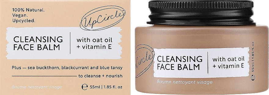 Face Cleansing Balm - UpCircle Cleansing Face Balm with Oat Oil + Vitamin E — photo N2