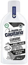 Fragrances, Perfumes, Cosmetics Activated Carbon Mouthwash - Pasta Del Capitano Charcoal Carbone Mouthwash
