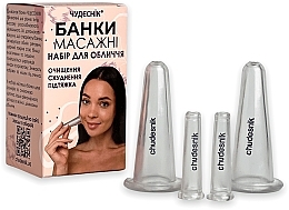 Face Massage Vacuum Cups - Chudesnik — photo N2