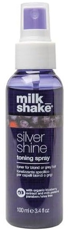 Blond and Gray Hair Toning Spray - Milk Shake Silver Shine Toning Spray — photo N1