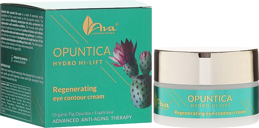 Eye Cream - Ava Laboratorium Opuntica Hydro Hi–Lift Eye Contour Cream — photo N1