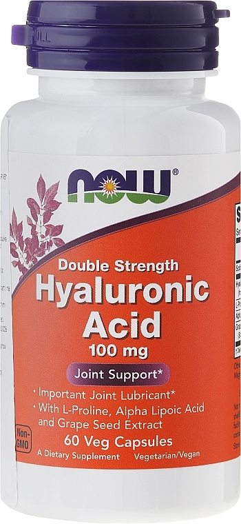 Hyaluronic Acid - Now Foods Hyaluronic Acid 100 mg — photo N1