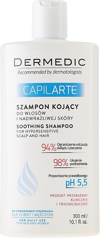 Soothing Shampoo for Sensitive Scalp - Dermedic Capilarte Shampoo — photo N1