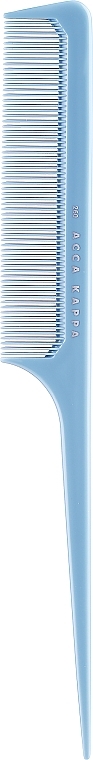 Hair Comb 7260, blue - Acca Kappa Pettine Basic a Coda — photo N1