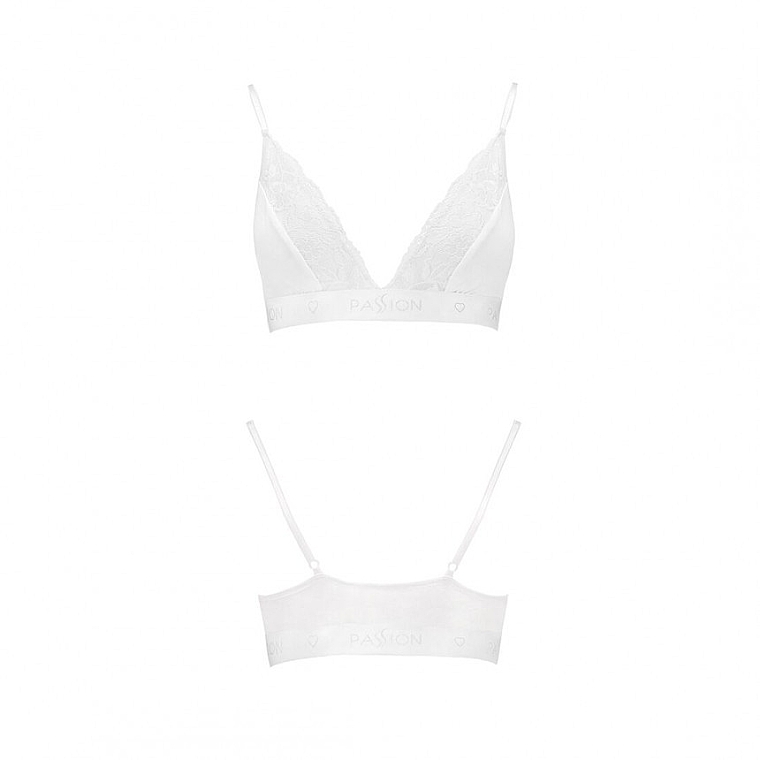 Elastic Top with Lace, TOP, PS001, white - Passion — photo N2