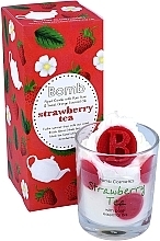 Fragrances, Perfumes, Cosmetics Scented Candle "Strawberry Tea" - Bomb Cosmetics Strawberry Tea Piped Candle