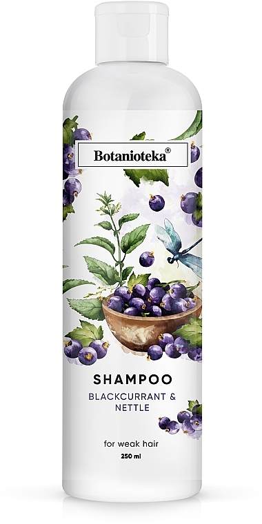 Black Currant & Nettle Shampoo for Weakened Hair - Botanioteka Shampoo For Weak Hair — photo N1