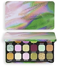 Eyeshadow Palette - Makeup Revolution Forever Flawless Astro Nova Green Eyeshadow Palette	 — photo N1