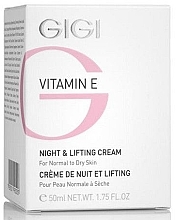 Lifting Night Cream - Gigi Vitamin E Night & Lifting Cream — photo N1