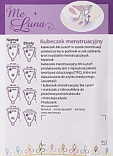 Menstrual Cup with Ring, L-size, blue glitter - MeLuna Classic Menstrual Cup — photo N3