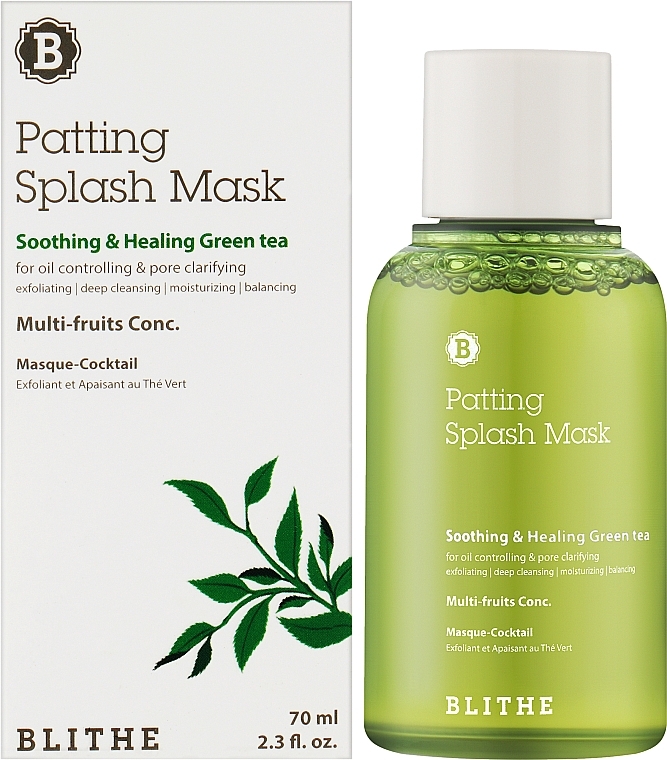 Soothing & Healing Green Tea Splash Mask - Blithe Patting Splash Mask Soothing Green Tea — photo N2