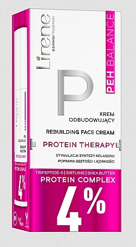 Repairing Face Cream - Lirene PEH Balance Protein Therapy Cream — photo N1