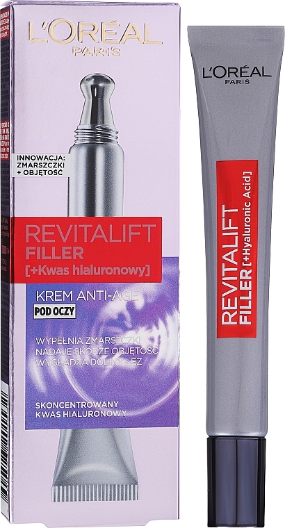 Repairing Anti-Aging Eye Treatment with Hyaluronic Acid - L'Oreal Paris Revitalift Eye Filler — photo N5