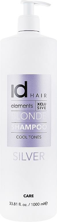 Shampoo for Bleached & Blonde Hair - idHair Elements XCLS Blonde Silver Shampoo — photo N5