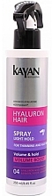 Thinning & Flat Hair Spray - Kayan Professional Hyaluron Hair Spray — photo N1