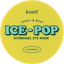 Fragrances, Perfumes, Cosmetics Lemon & Basil Hydrogel Eye Patch - Petitfee&Koelf Lemon & Basil Ice-Pop Hydrogel Eye Mask