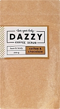 Fragrances, Perfumes, Cosmetics Coffee Face and Body Scrub "Coffee and Chocolate" - Dazzy Coffee Face & Body Scrub Coffee & Chocolate