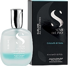 Bi-Phase Smoothing Hair Serum - Alfaparf Semi Di Lino Sublime Cristalli di Seta — photo N2