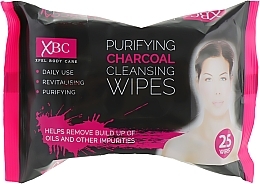 Makeup Remover Wet Wipes "Activated Charcoal" - Xpel Marketing Ltd Body Care Purifying Charcoal Cleansing Facial Makeup Remover — photo N1