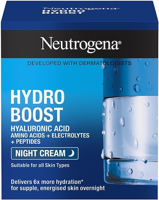 Moisturizing Night Face Cream - Neutrogena Hydro Boost Sleeping Cream — photo N3