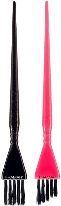 Mini Balayage Brush Set, black, pink - Framar Balayage Brush Set Pink & Black 2-Piece — photo N8