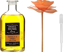 Reed Diffuser - Sweet Home Collection Luxury Profumatore Ambiente Vaniglia E Ambra — photo N2