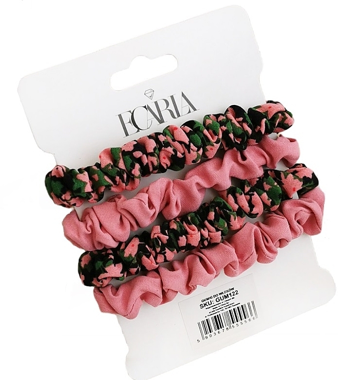 Hair Tie Set GUM122, 4 pcs. - Ecarla — photo N1