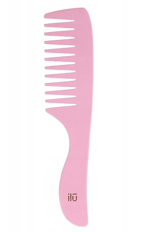 Hair Comb - Ilu Bamboo Hair Comb Pink Flamingo — photo N1