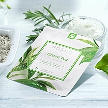 Cleansing Sheet Mask for Combination Skin - Foreo Green Tea Sheet Mask — photo N4