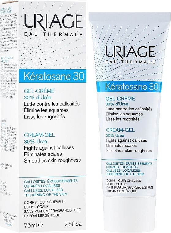 Cream-Gel for Calluses & Localized Thickening - Uriage Keratosane 30 Gel-Cream — photo N4