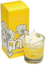 Fragrances, Perfumes, Cosmetics Scented Candle in Glass - Bomb Cosmetics Piped Candle Lemon Drop