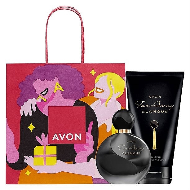 Avon Far Away Glamour - Set (edp/50ml + b/lot/150ml + giftt/bag) — photo N1