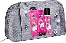 Fragrances, Perfumes, Cosmetics Set - Gliss Kur Supreme Length Bag Set (shm/250ml + hair/cond/200ml + express/hair/cond/200ml + bag)